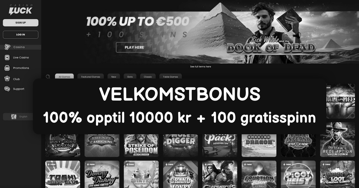 CasinoLuck - Norges Beste Online Casino med Raske Uttak